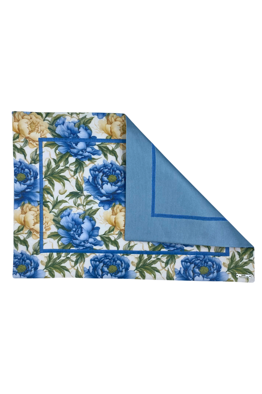 Jogo Americano Floral Azul e Amarelo
