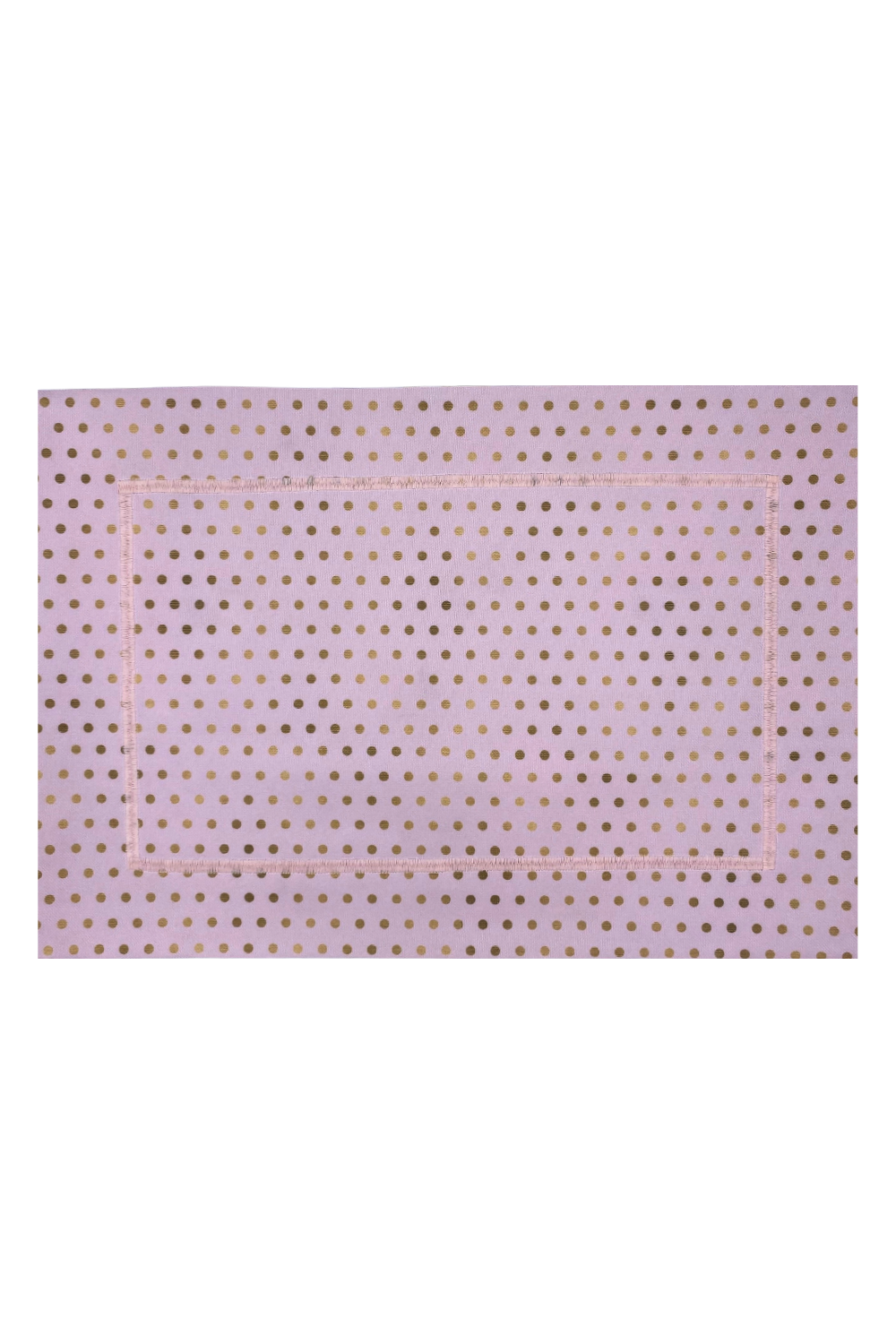 Jogo Americano Rosa e Dourado