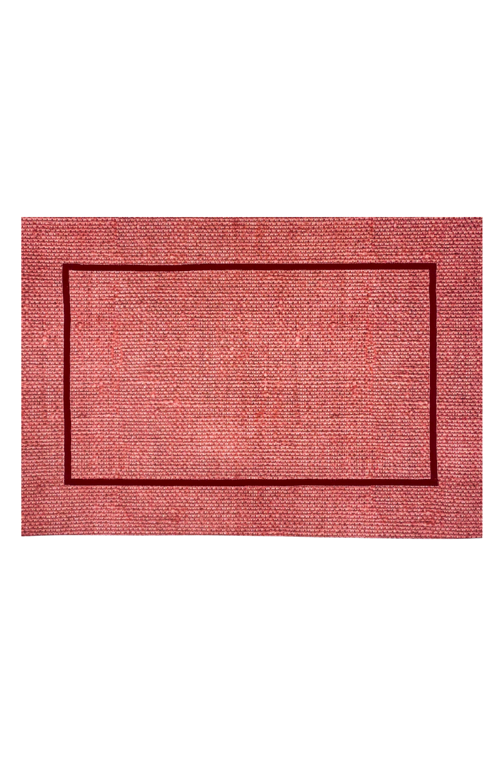 Jogo Americano Linho Floral Vermelho