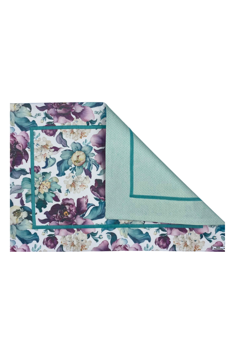 Jogo Americano Floral Mauve e Turquesa
