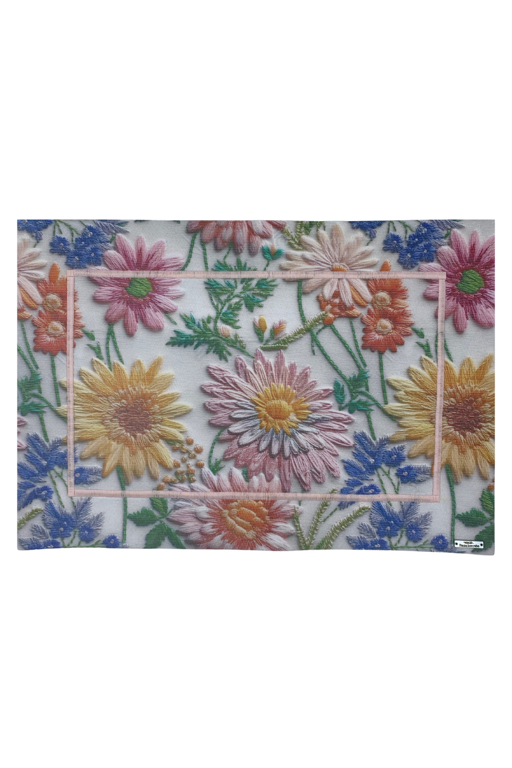 Jogo Americano Bordado Floral