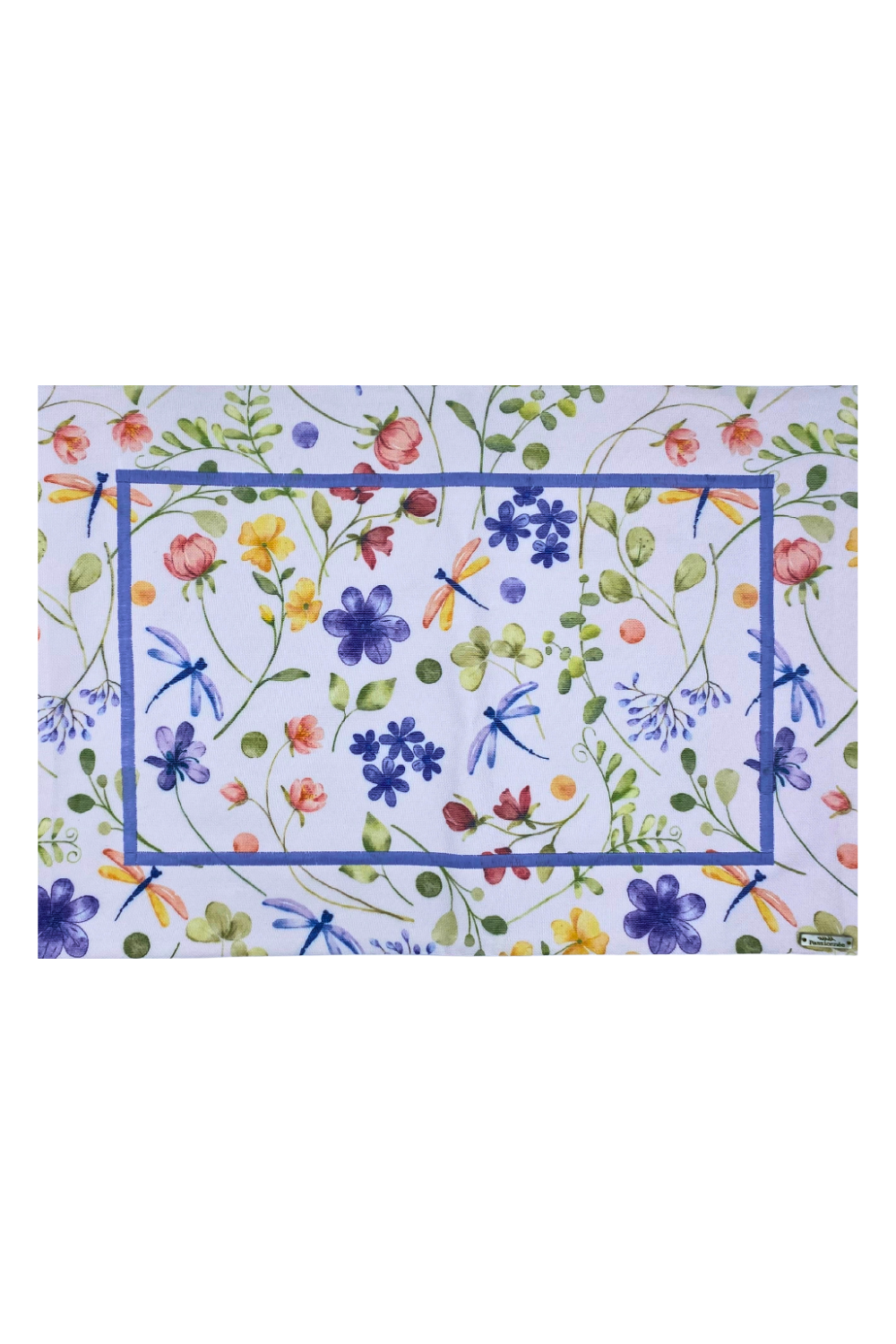 Jogo Americano Mini Flor Azul