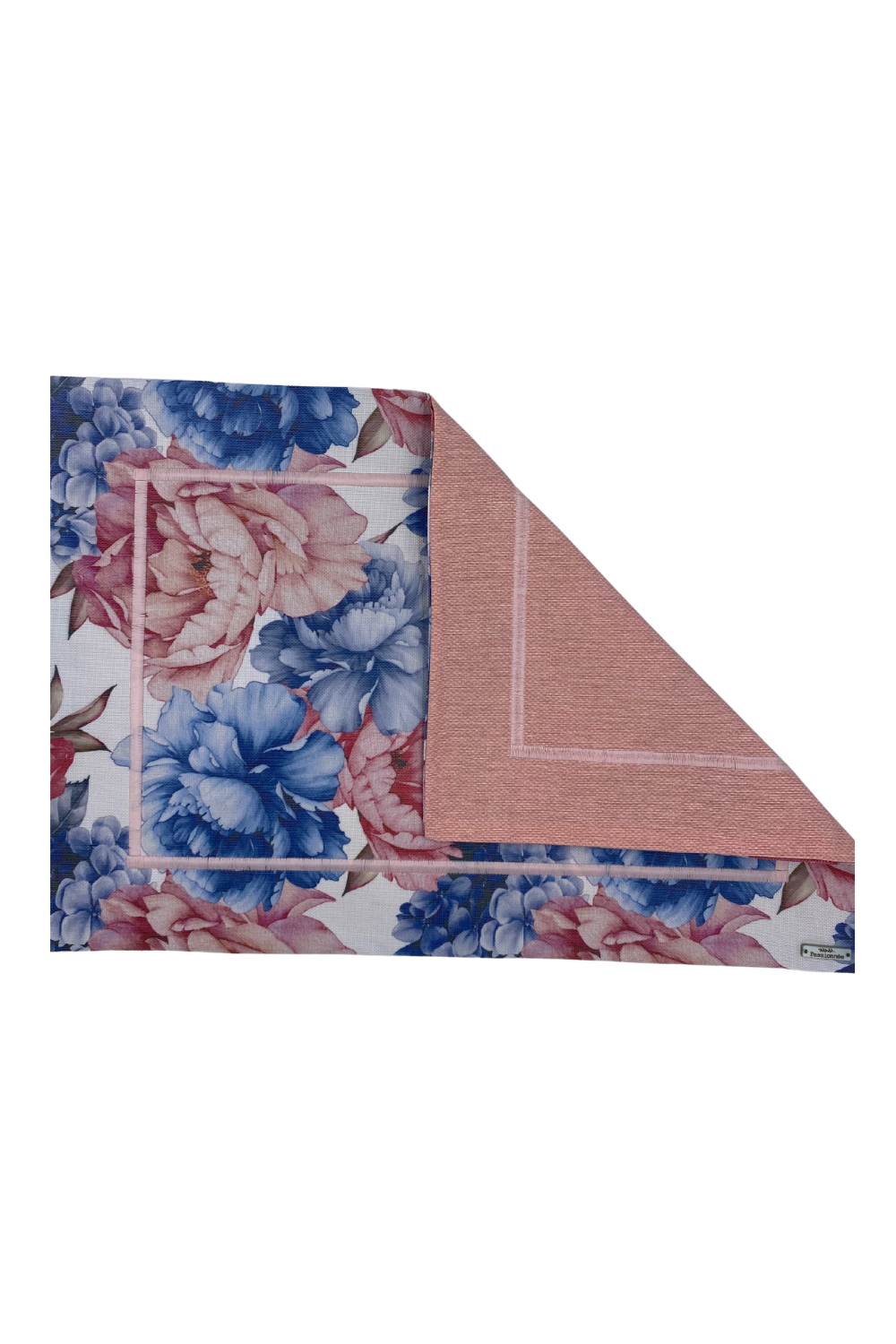 Jogo Americano Peônia Rosa e Azul